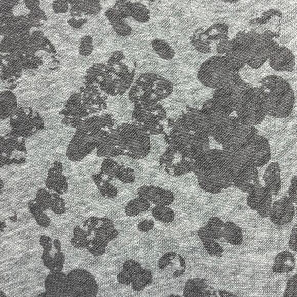 Banana Republic M Gray Floral Animal Print Sweatshirt Crewneck Zip Sides - Picture 4 of 10